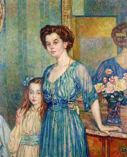 Madame Von Bodenhausen avec son enfant Luli ,, Theo Van Rysselberghe